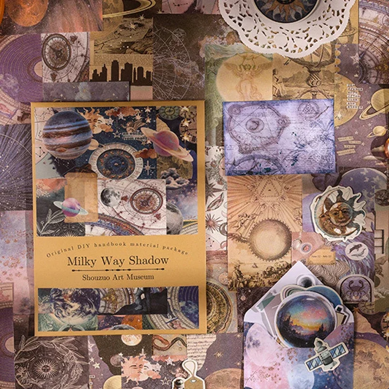 Vintage stickers Material paper Scrapbooking Creative DIY Diary album materials DIY Junk Journal Supplies 100 pcs/pack