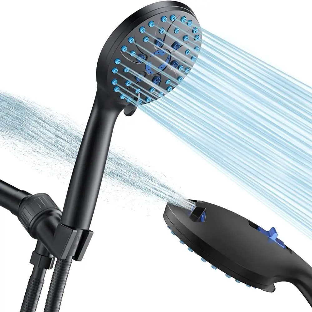 

ABS Handheld Shower Head Bathroom Accessories Adjustable High Pressure Water Flow Water Saving Sprayer 5 Modes Shower Sprinkler