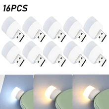 

USB LED Night Lights Portable Eye Protection Desktop Book Working Reading Lighting 5V USB Computer Power Bank Power