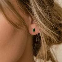 EManco – boucles d'oreilles rectangulaires en acier inoxydable, strass colorés, bijoux de fête haut de gamme, vente en gros 4