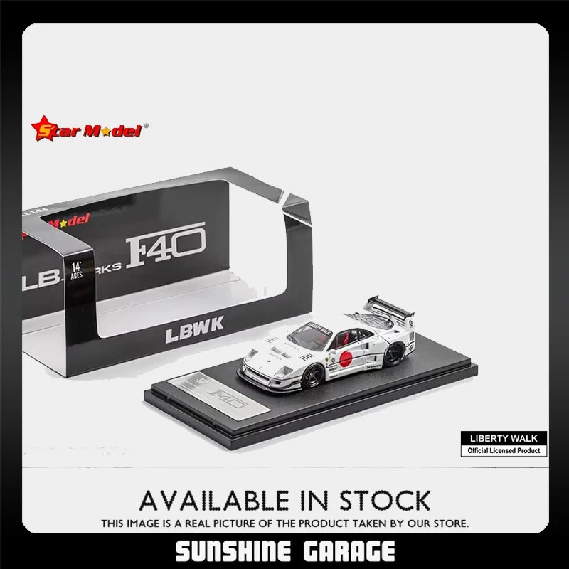 STAR In Stock 1:64 LBWK F40 Opened Hood Diecast Car Model