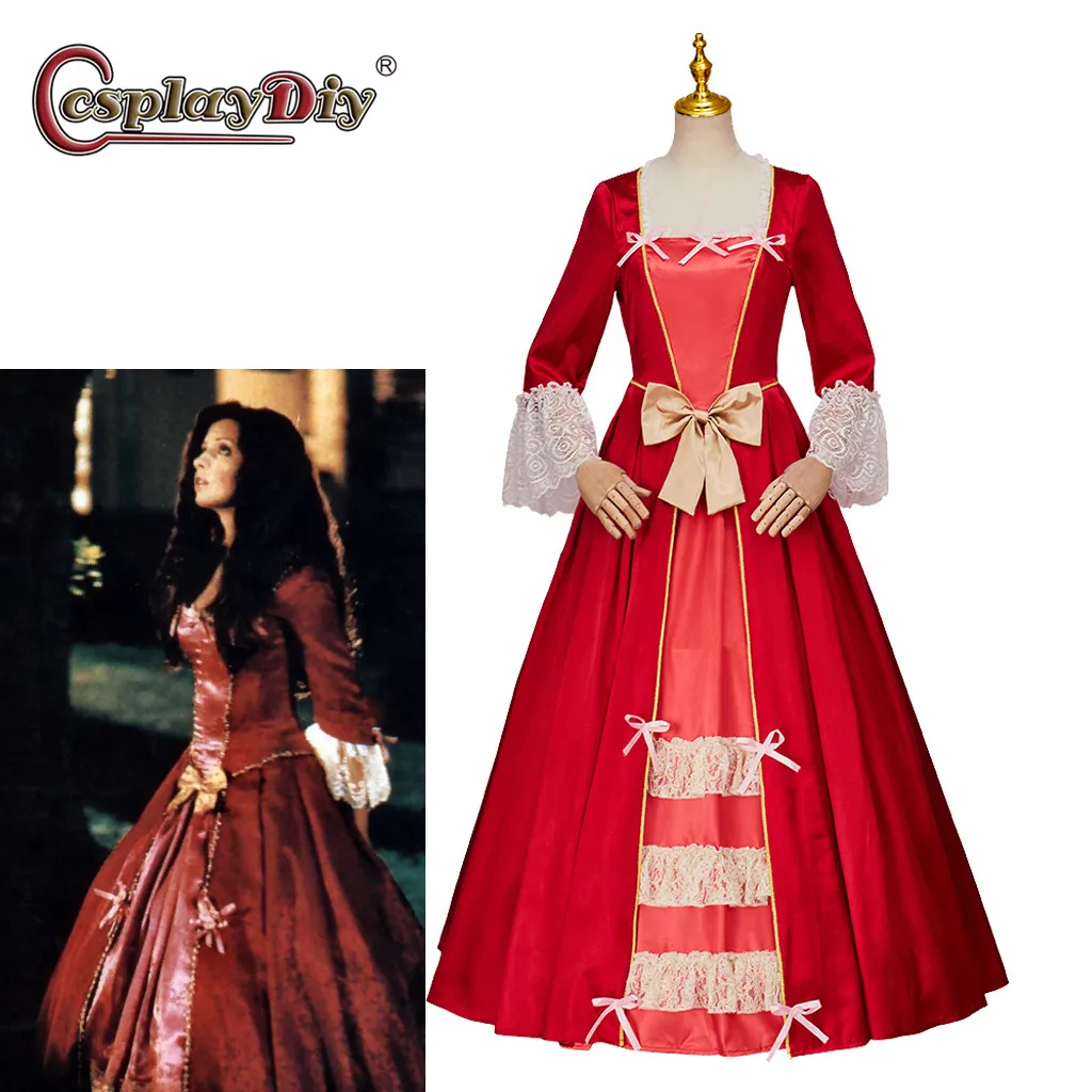 

Cosplaydiy Vampire Costume Red Dress Buffy Anne Summers Ball Gown TV Buffy The Vampire Slayer Season 2 Cosplay Halloween outfits