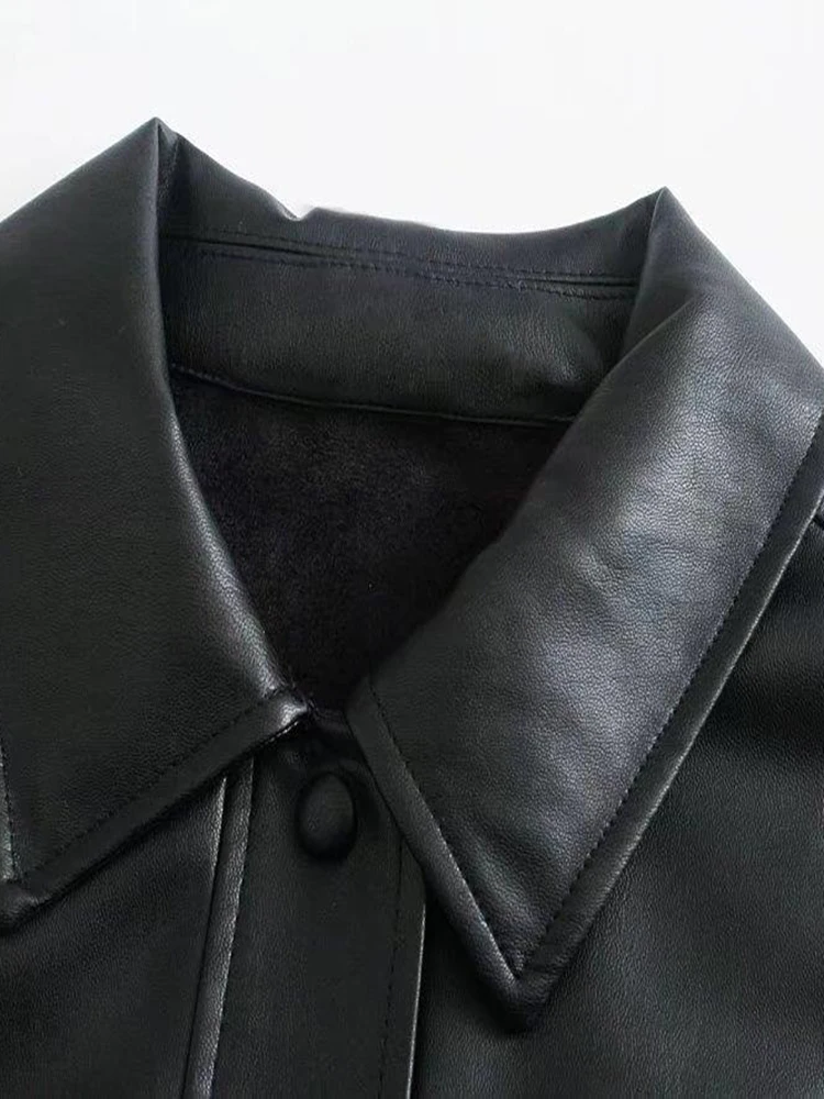 Рисунок 3 - Женская однобортная куртка из ПУ кожи