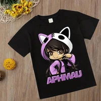Aphmau Children Cotton Clothing Kawaii Princess girl T shirt Children's Clothing Cartoon Anime Boys Girls Shirt Summer Tops tee 1