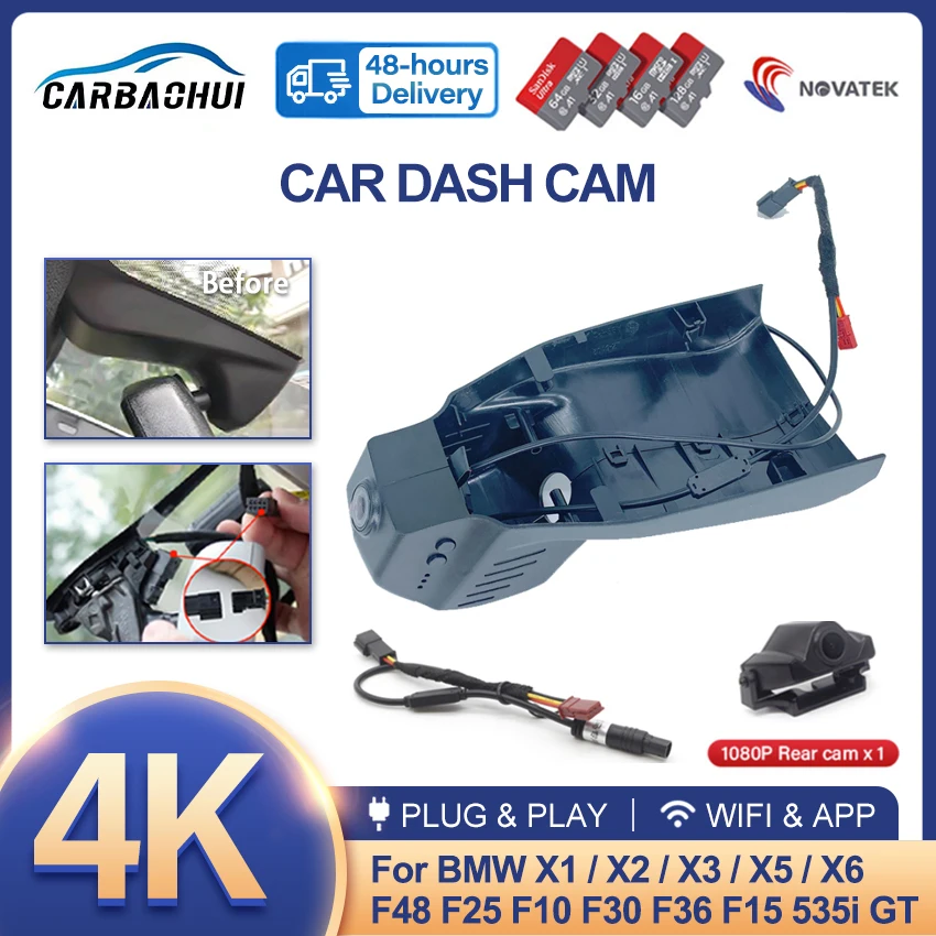 Car Video Recorder Dash Cam Camera For Bmw X1 F48 F20 X3 F25 F10 3gt F34 5gt F07 F36 F80 M4 F82
