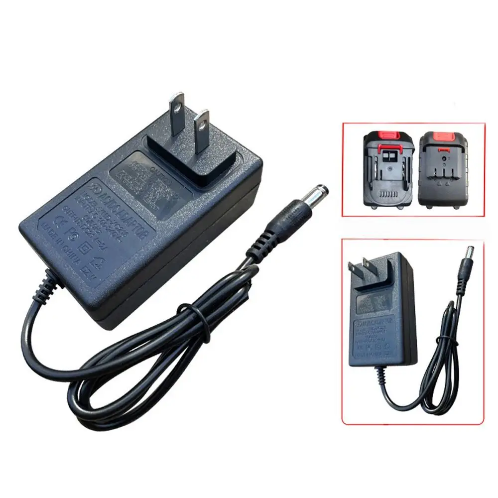 21V Lithium Battery Charger US/EU/UK/AU Plug 1A Power Tool Adapter Universal Fast Charging Battery Transformer