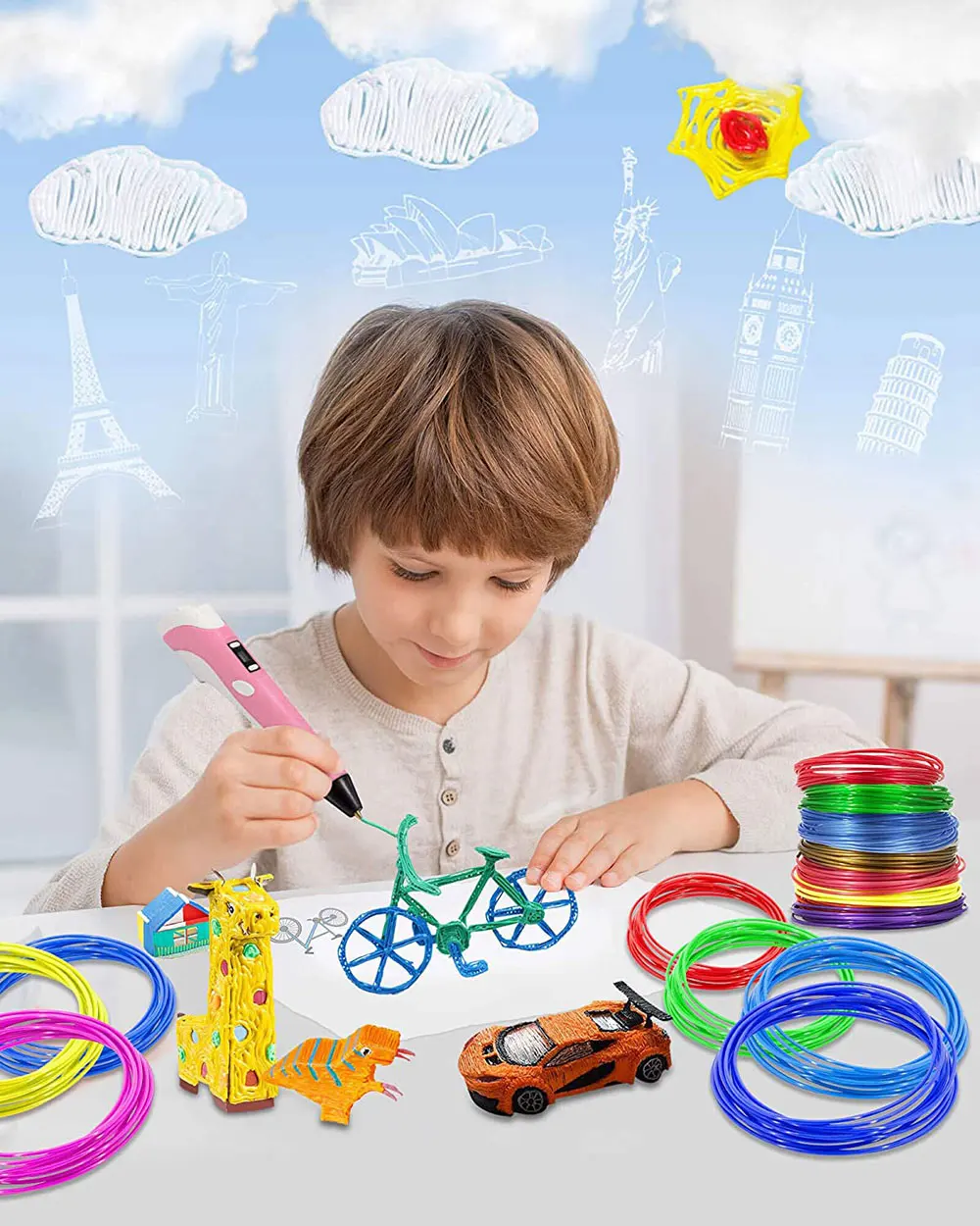 Pintura 3D Canetas de Impressão, 12 Incolor