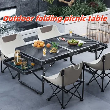 Folding Iron Mesh Camping Table 1