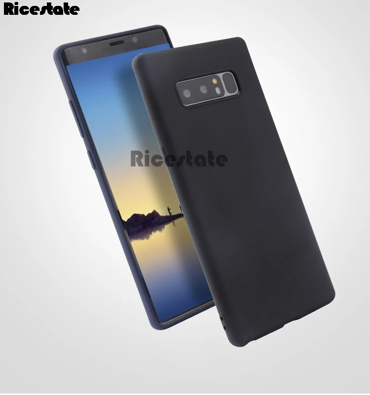 Matte Solid Color Silicone Phone Case Cover
