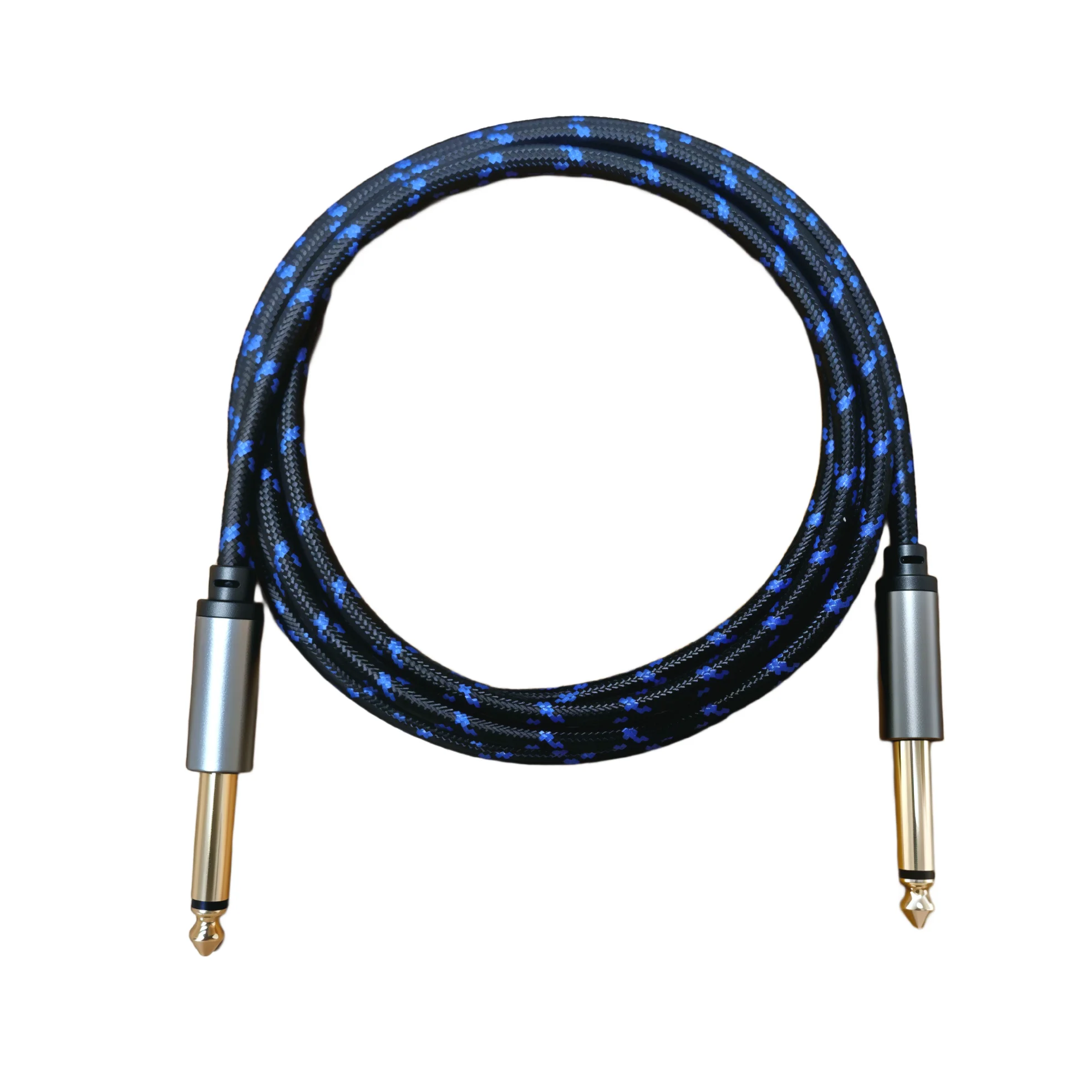 High-Quality Mono TS Jack Audio Cable for Amplifiers, Mixers, and Bass Guitars - Multiple Length Options Available