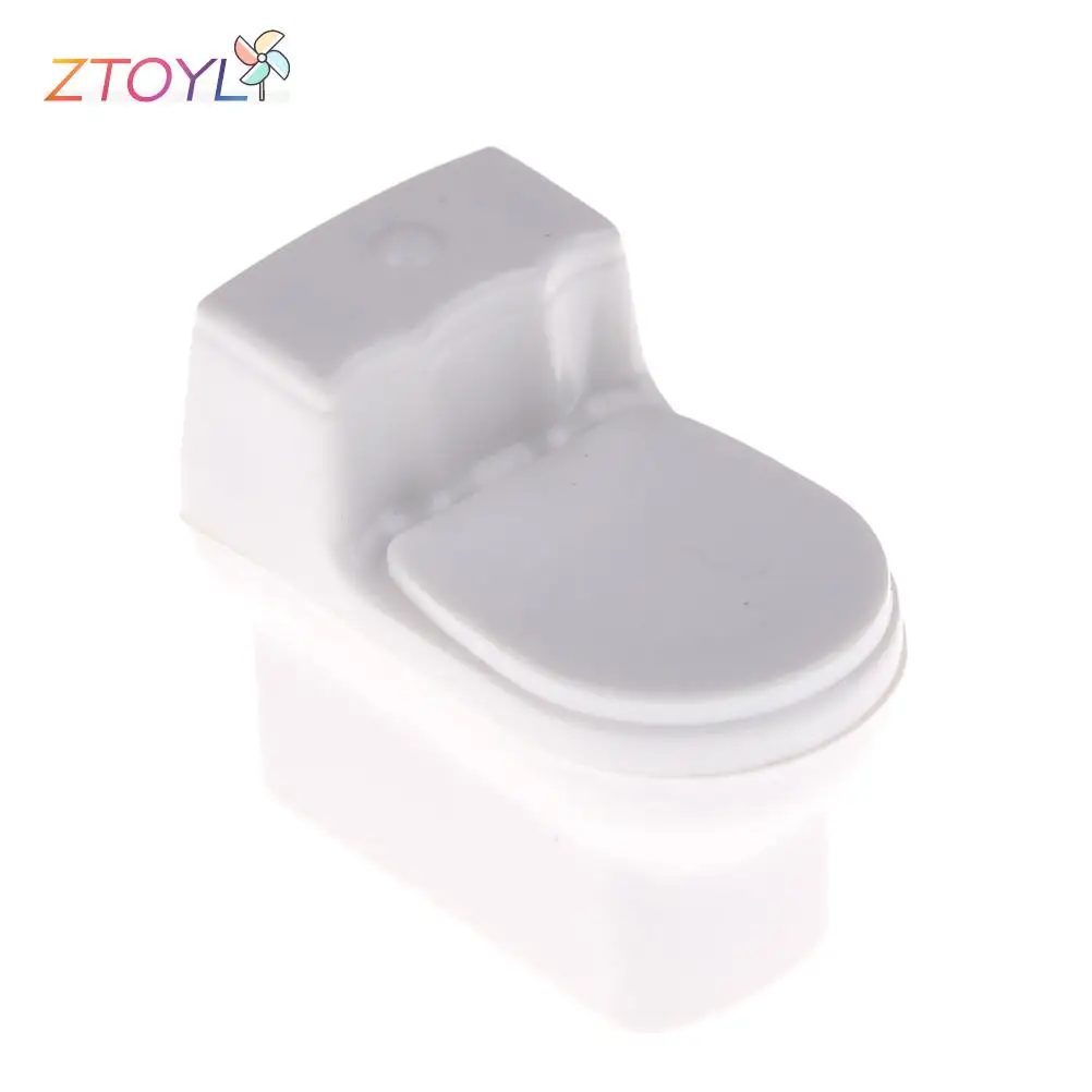 

Dollhouse Miniature Bathroom Toilet Model DIY Sand Table Landscape Scene Toys