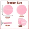10pcs Round Makeup Powder Puffs Soft Velvet Powder Sponge Makeup Foundation for Loose Powder Mineral Powder Makeup Tools 6