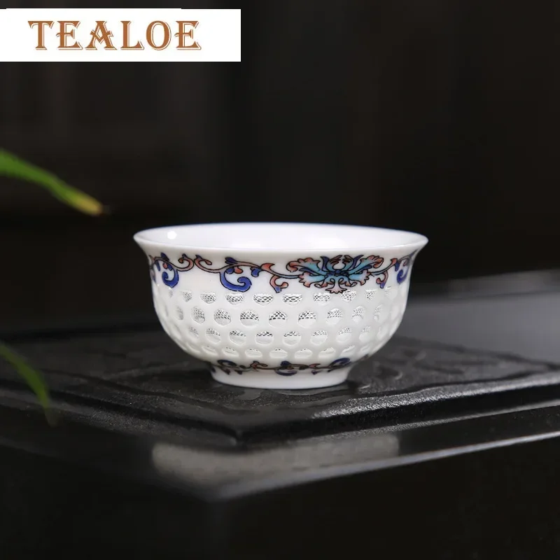 2/4/6 PC Handmade Jingdezhen Beehive Porcelain Master Cup Exquisite Ceramic Tea Cups Tea Bowl Chinese Set Accessories