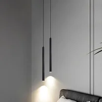 Modern Cylinder Led Pendant Light For Bedside Spotlight Pendant Lamp Long Tube lamp Dining Room Living Room Bedroom Hanging Lamp 2