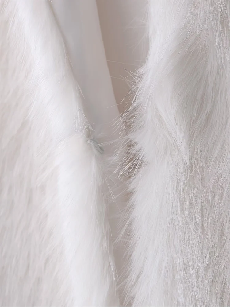 Women's New Faux Fur Vest Clothing Autumn Fur  Streetwear Trendy Tank Tops O Neck Winter Casual Coat Women Fashion Fur Jackets