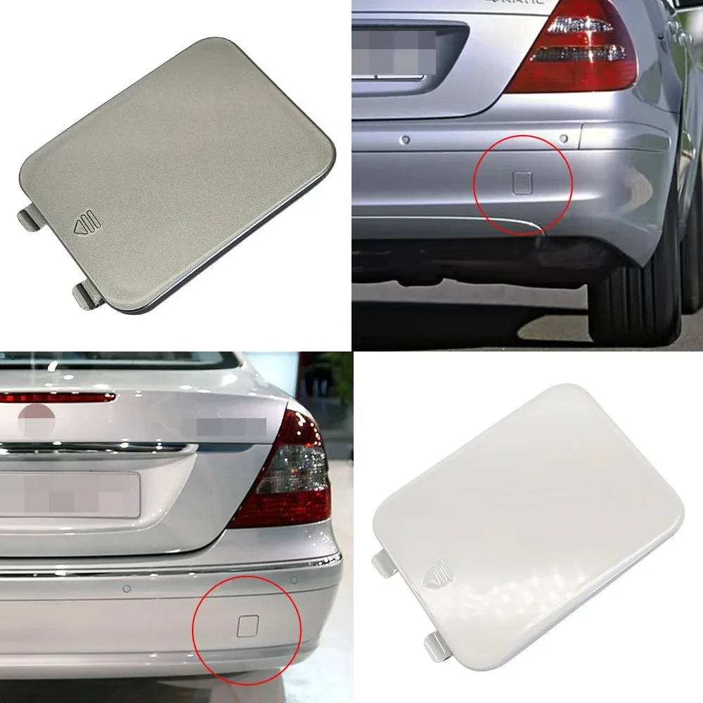 Rear Bumper Tow Hook Cover Cap - Black, White, Silver