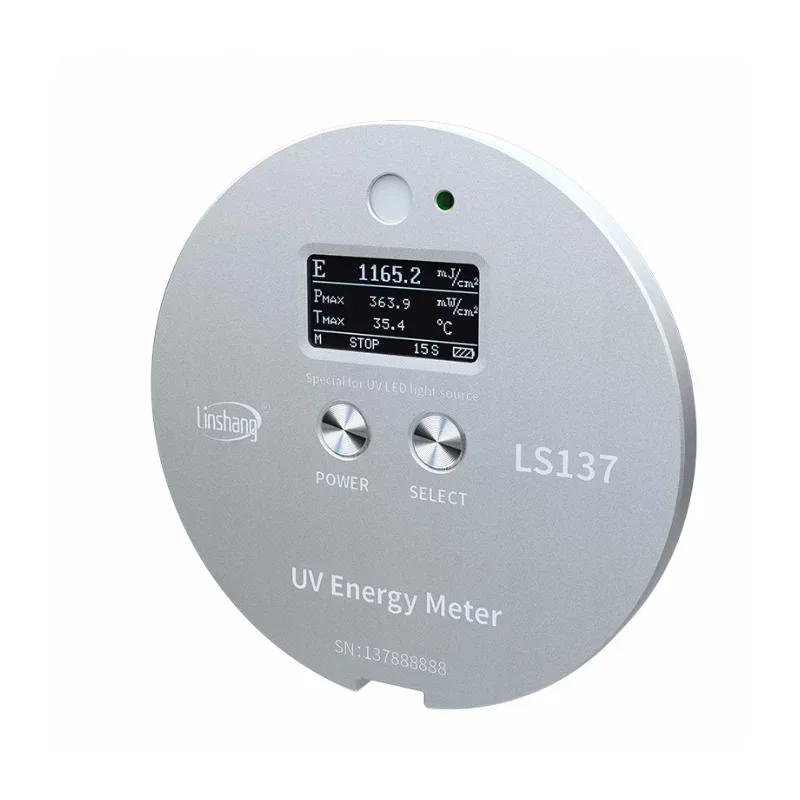 Linshang LS137 UVA LED Energy Meter UV Radiation Meter for 365nm 385nm 395nm 405nm UV Ink Glue Coating Curing Exposure Printing 3