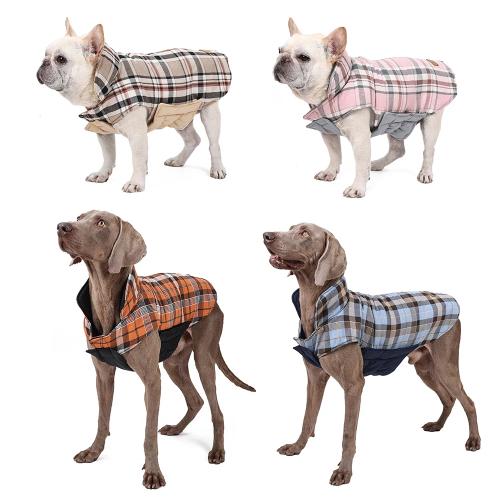 Dog Warmer Waterproof Jacket for Medium Large Dogs French Bulldog pet jacket
