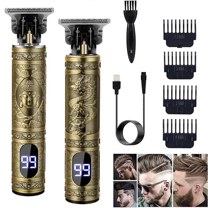 Men's Vintage Hair Clipper T9 Professional Portable Electric BarberHair Cutting Machine Boyfriend Gift/Hair Clipper Accessories