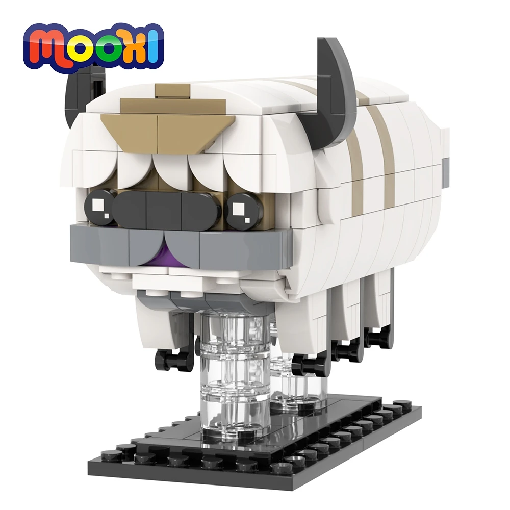 MOOXI Cartoon Avatar 280Pcs Bricks Appa BrickHeadsed Building Block ...