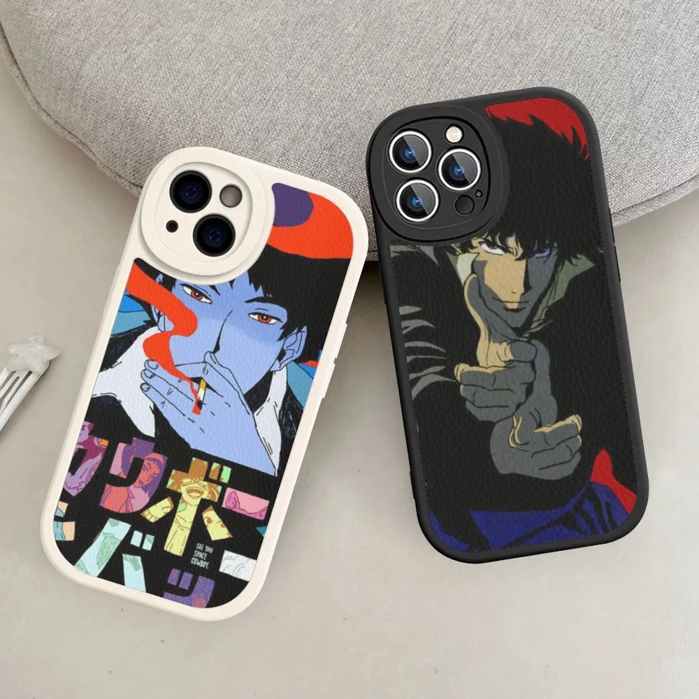 

Anime Cowboy Bebop Phone Case Hard Leather For IPhone 14 13 12 Mini 11 14 Pro Max Xs X Xr 7 8 Plus Fundas