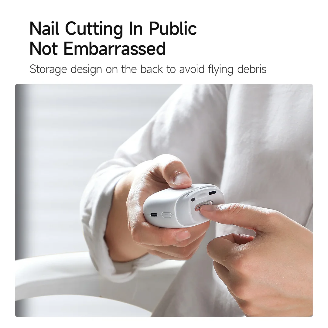 Electric Nail Clipper Electric Power Tools Upgrade Seemagic Electric Automatic Nail Clipper Pro with Touch Start Infrared Protection LED Light Trimmer Cutter Head Tools