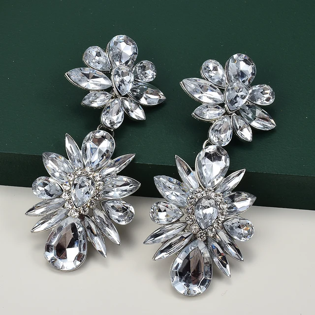 Designer Inspired Iconic Rhinestone Earrings – Buchifresa Boutique and  Cosmetics