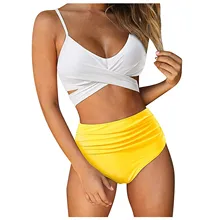 

2022 New High Waist Bikini Swimsuits Women Push Up Swimwear Tie Dye Bathing Suit Biquini Sexy Brazilian Bikinis Set Beachwear