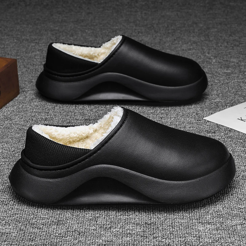 Men's Winter Cotton Slippers Casual Comfortable Shoes For Home Mans New Fashion Outside Unique Design Mens Slipper Keep Warm soft slippers men shoes