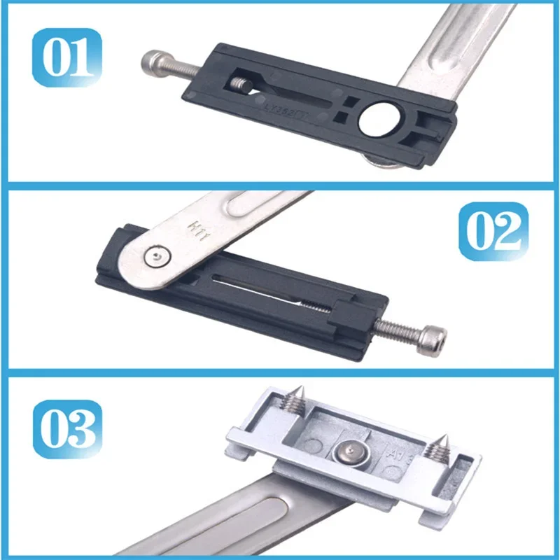 Inside Adjustable Stainless Steel Aluminum Window Sliding Wind Bracing Limiter Two-Link Angle Controller Window Wind Support