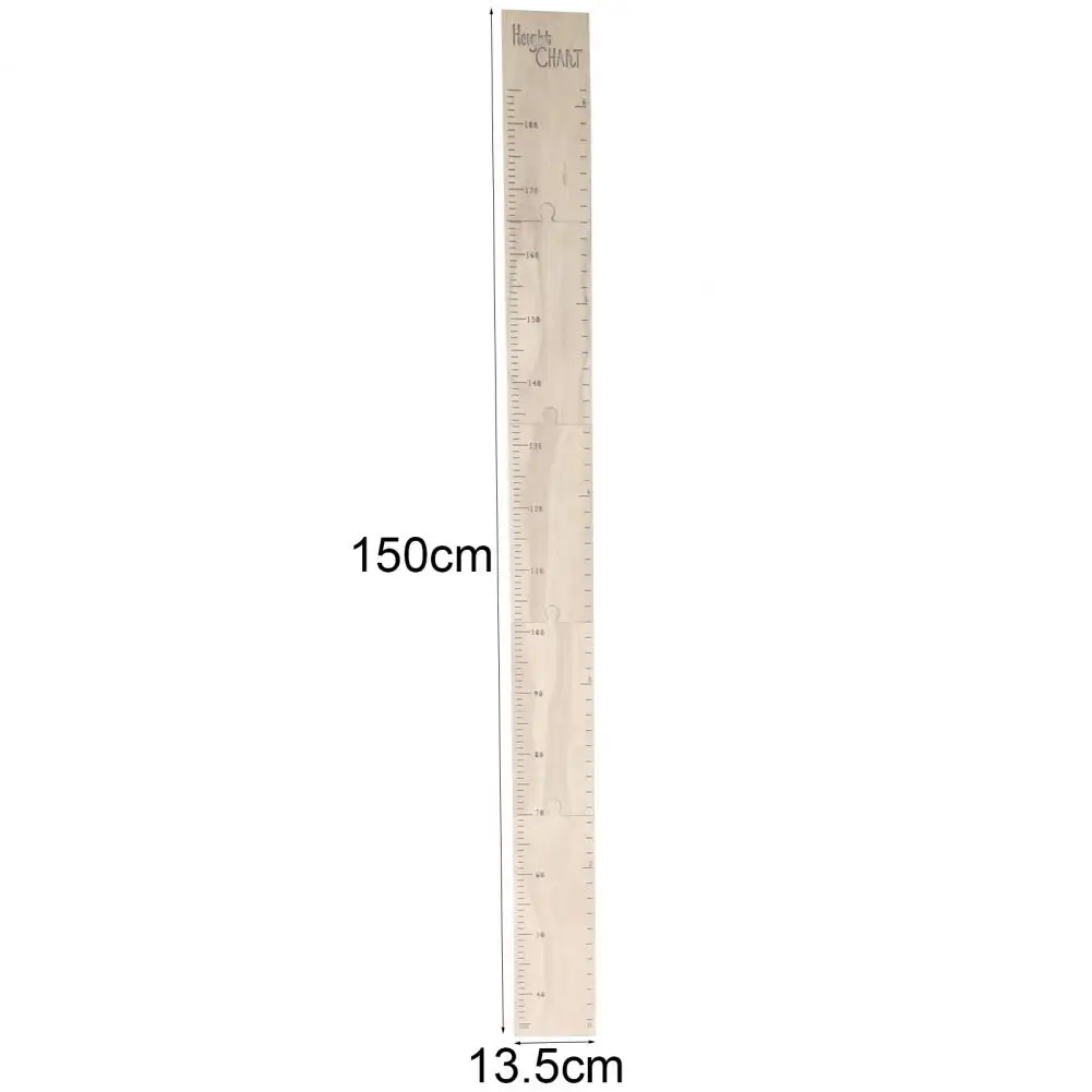 Nordic Wooden Kids Height Growth Chart Ruler Baby Children Height Gauge Room Decoration Wall Meter Measurement Stickers 60-210CM