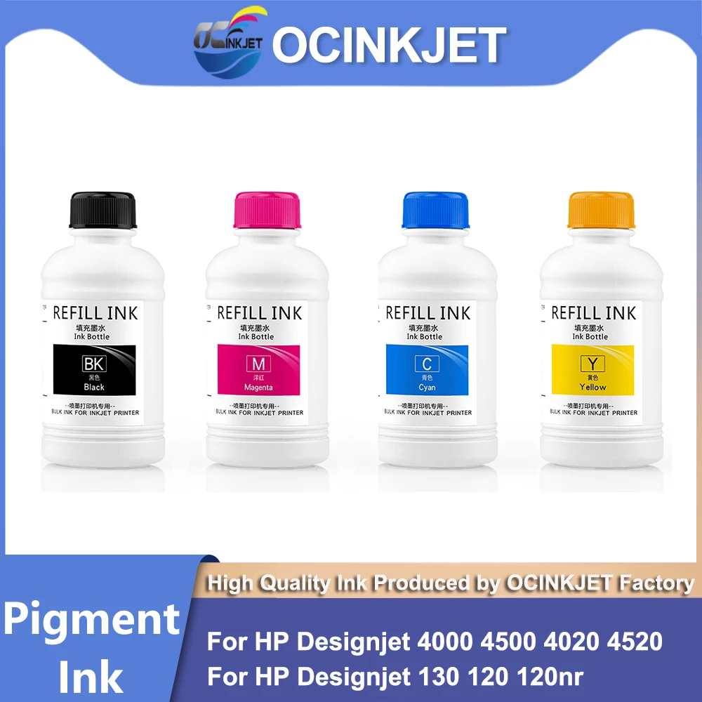 

OCINKJE пигментные чернила на водной основе, универсальные 250 мл, набор для HP Designjet 4000 4500 4020 4520 5000 5500 120 120nr