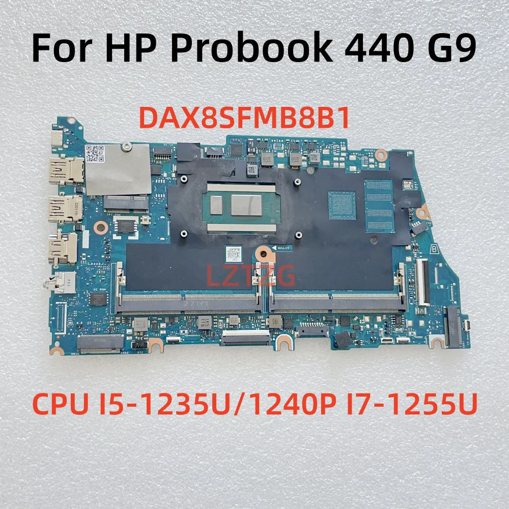 DAX8SFMB8B1 For HP Probook 440 G9 Motherboard I5-1235U I5-1240P I7