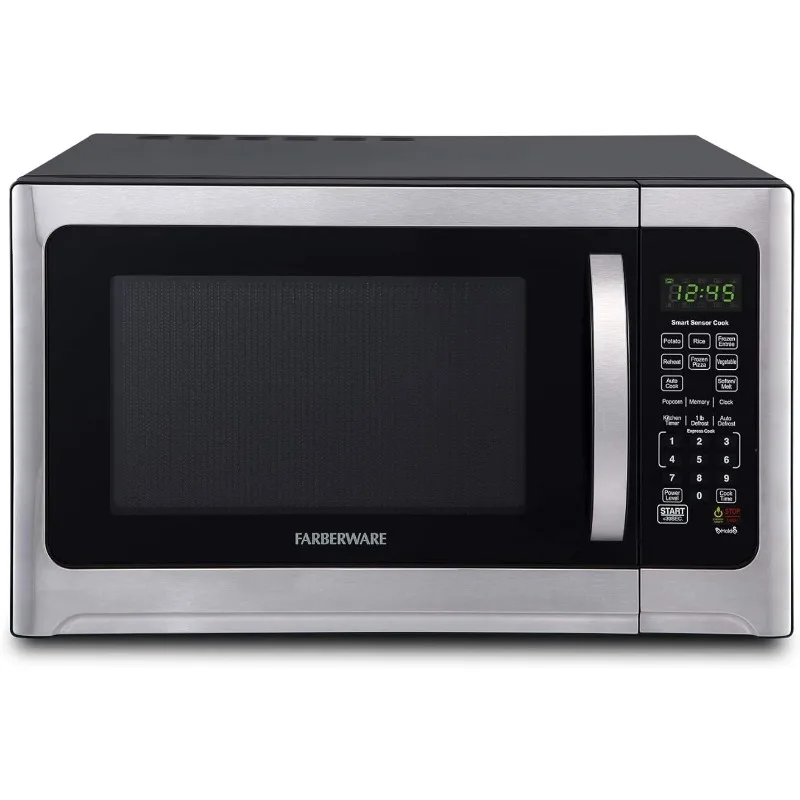 Countertop Microwave 1100 Watts 1.2 cu ft - Smart Sensor Microwave Oven With LED Lighting and Child Lock  Perfect for Apartments countertop microwave 1100 watts 1 2 cu ft smart sensor microwave oven with led lighting and child lock perfect for apartments