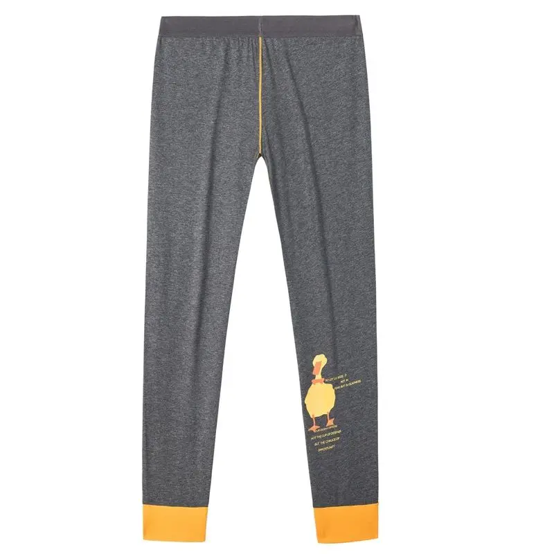 Cotton Mens Thermal Long Johns Thin High Elastic Tight Leggings Fitness Long Pants Stretch Underwear Sleepwear Sex Pajamas Pants