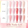 BORN PRETTY PRO 15ml Jelly Nude Gel Nail Polish High Quality Translucent Milky White Nail Gel Varnish Soak Off UV Gel Polish 2