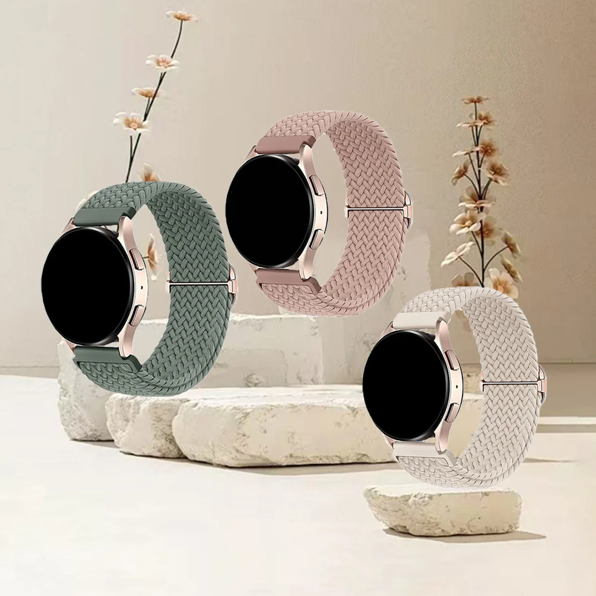 3pcs Multi-Size Braided Loop Watch Bands