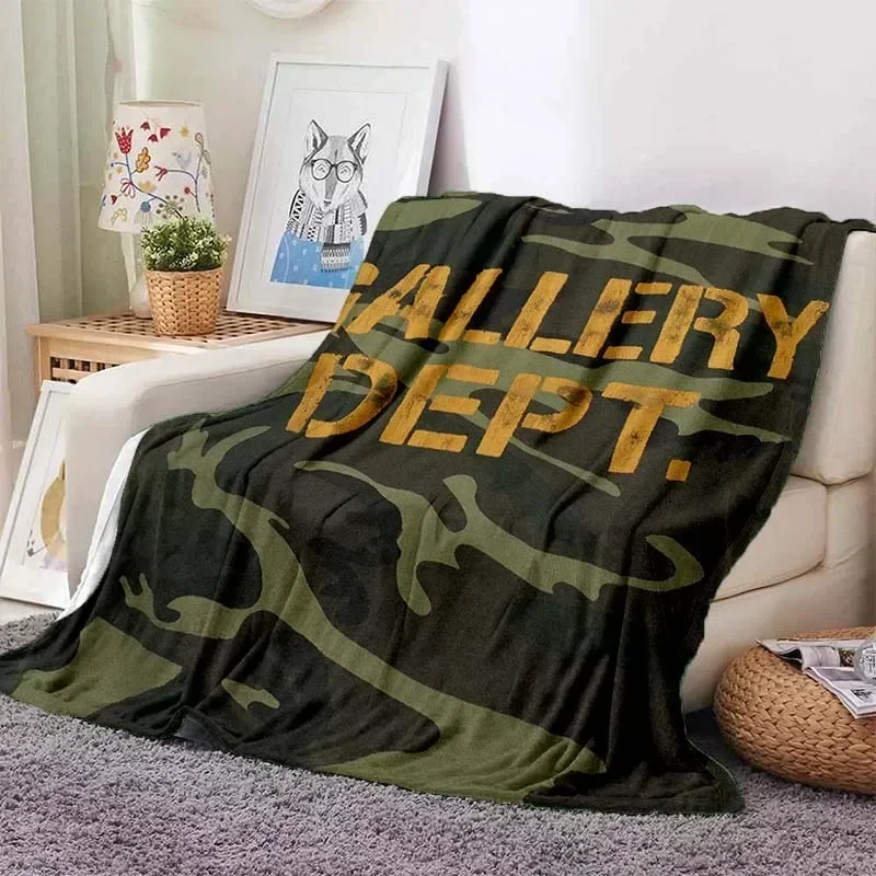 G-Gallery D-Dept Print Flannel Blanket Children Teen Family Gift Portable Home Travel Bed Sofa Office Plush 4