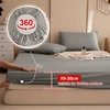 Waterproof Mattress Cover Fitted Bed Sheet With Elastic Band Anti-slip Adjustable Mattress Protector Double Fitted Sheet For Bed 4