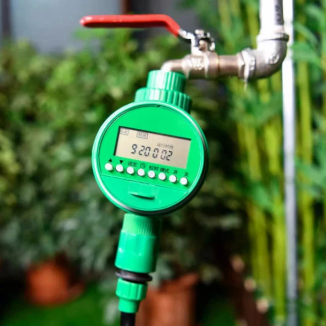 Automatic LCD Display Water Timer Garden Irrigation Control Device Intelligence Valve Controller Electronic Watering Clocker 5