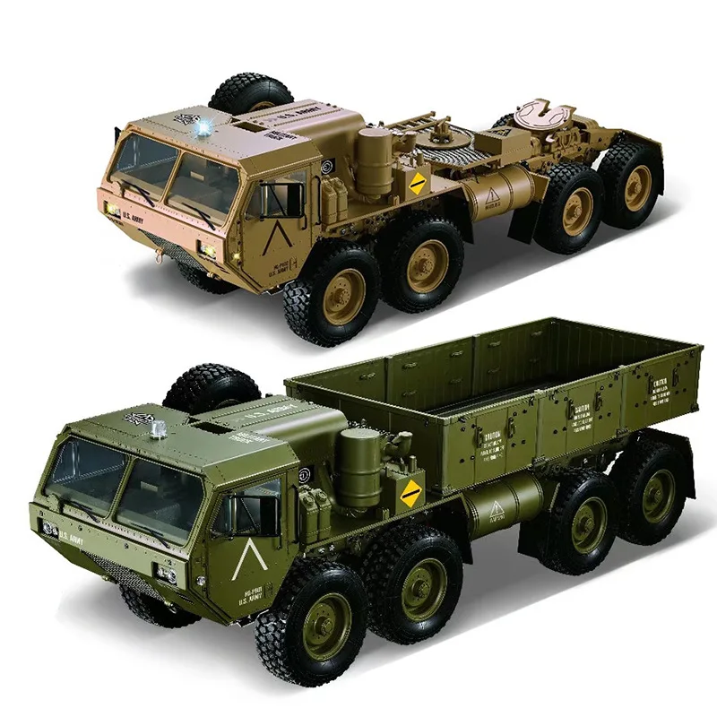 Hengguan Hg-P801 Full Scale 1:12 American Wheeled All Terrain Semi Alloy Heavy-Duty Truck Crossing And Climbing Military Truck 6