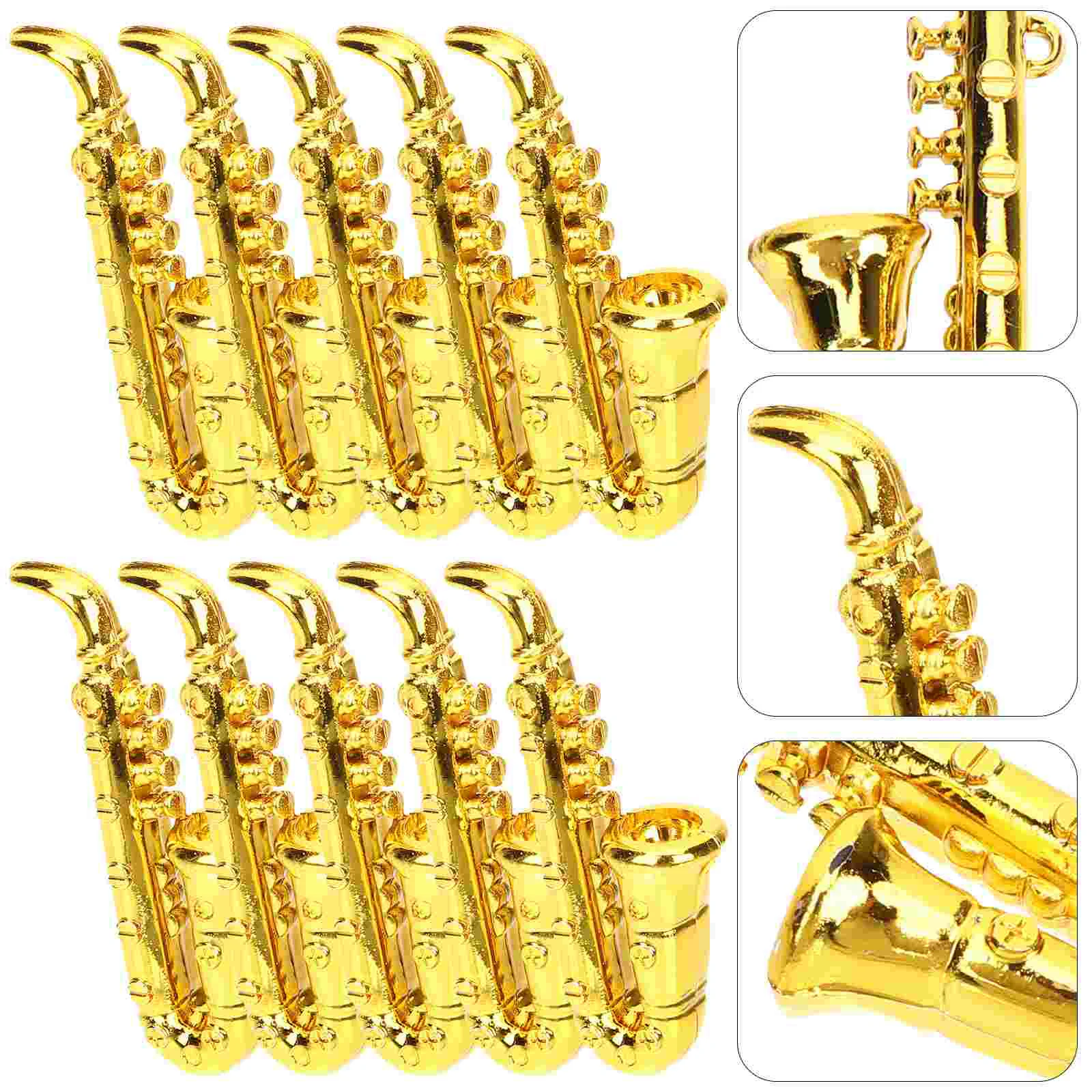 

Mini House Miniature Trumpet Tiny Instruments Miniature House Decor Things#j