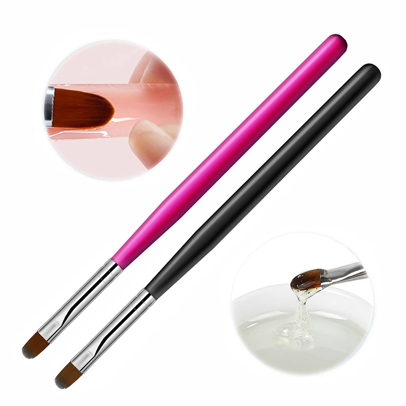 

1PC Gradient Nail Brush Pen Wooden Gel Brush For Manicure Acrylic UV Gel Extension Painting Liner Nail Brush Drawing Pen Tool