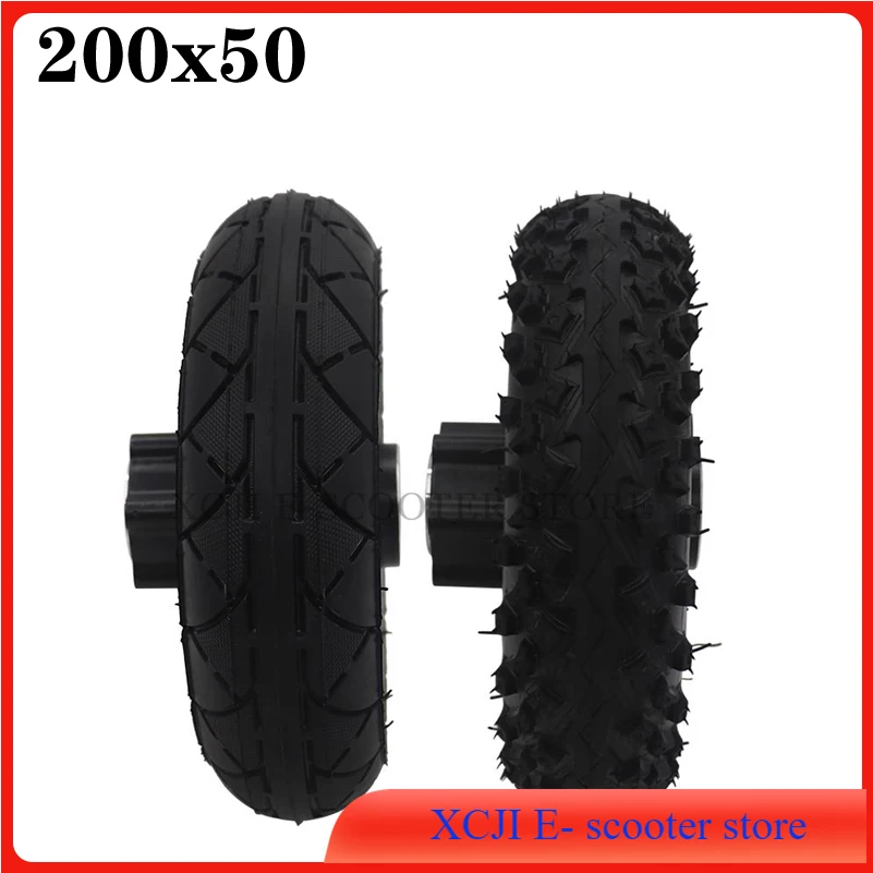Electric Scooter 200X50 Tire With Wheel Hub For Razor Scooter E100 E150 E200 Espark Crazy Cart Scooters