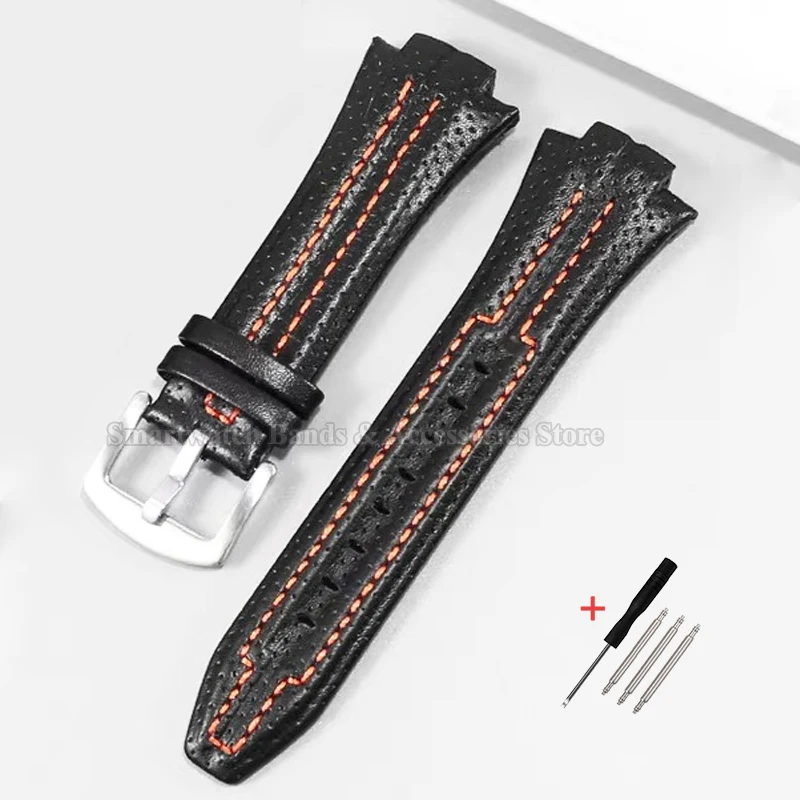 Leather Waterproof Watch Strap Replacement - 15x27mm
