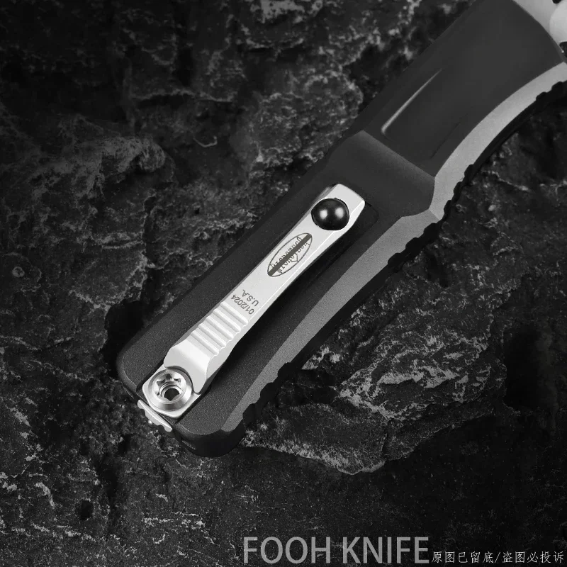 The GEN 3 COMBAT TROODON KNIFE MICRO TECH Military Tactical Pocket Knife M390 Blade CNC T6 EDC Self Defense Pocketknife 4