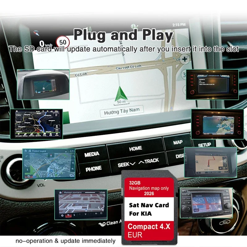 Aggiornamento Navigazione GEN4 GPS Mappe Europa Russia Scheda SD 32GB per KIA Compact 4.X Soul Sorento Optima Accessori Veicolo 2026 - Image 4