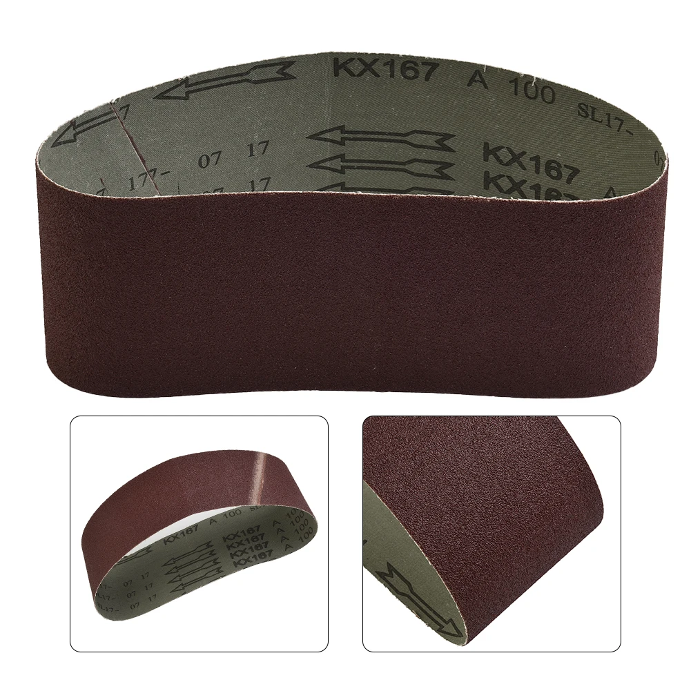 

1pc Sanding Belts 80#-400# Grit 610mm*100mm Size Aluminium Oxide For Grind Polishing Grinding Polishing Tool Sandpaper Abrasive