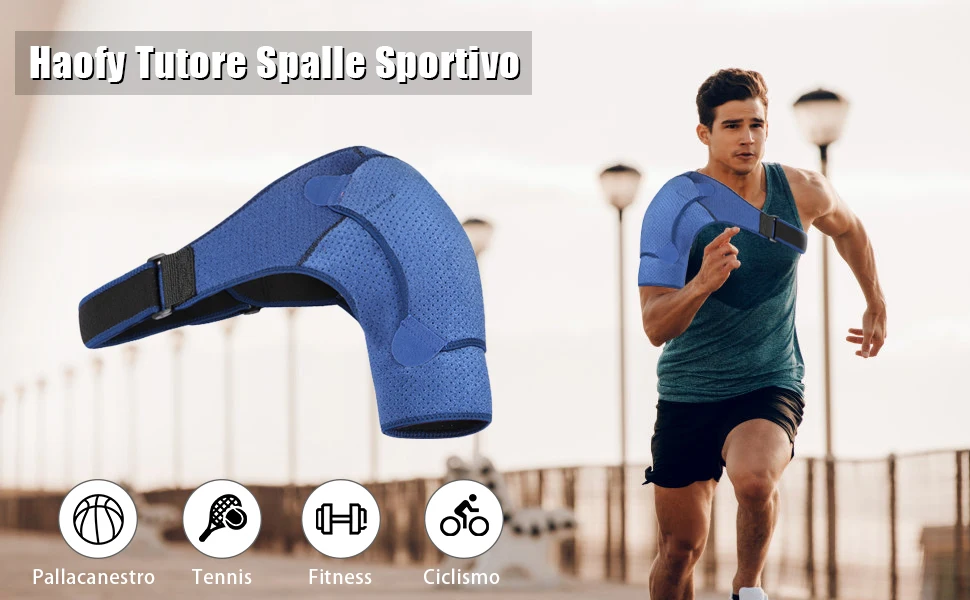 

Adjustable Gym Sports Care Single Shoulder Support Back Brace Guard Strap Wrap Belt Band Pads Blue Bandage Men & Women