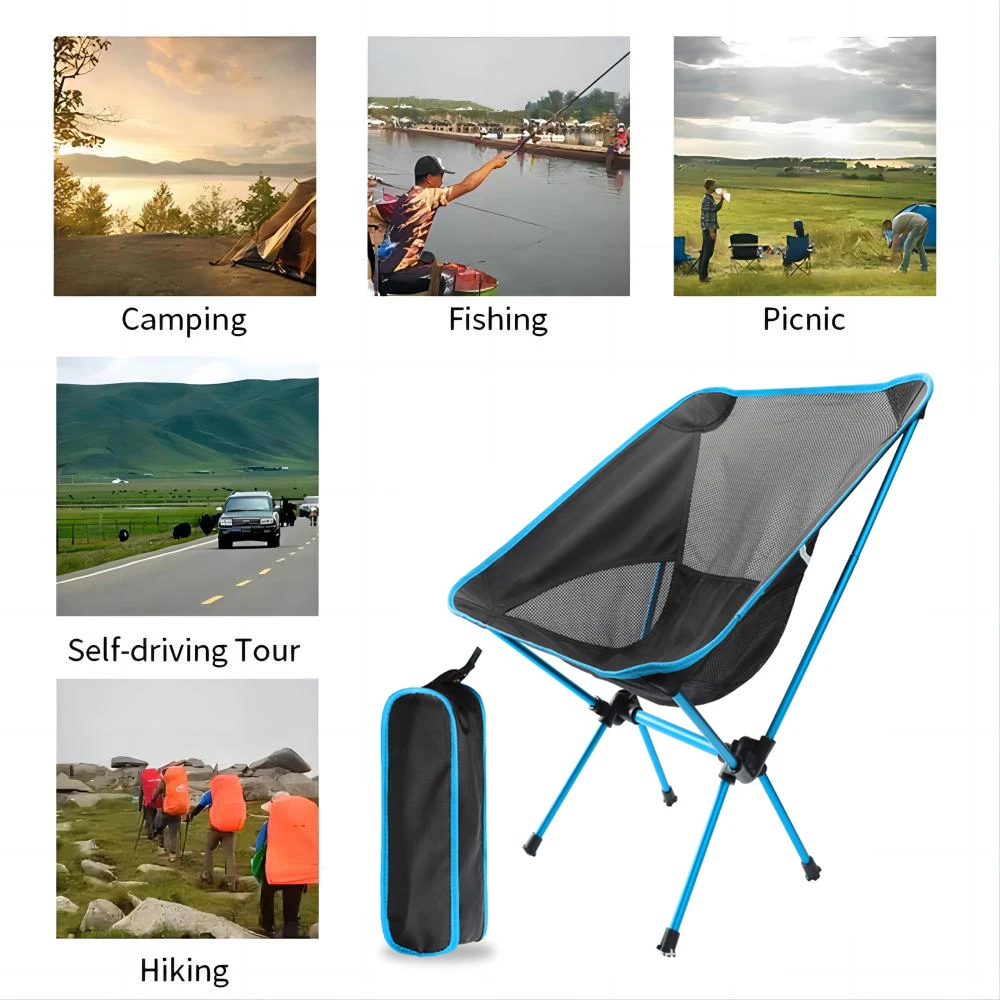 Portable Camping Foldable Chair Fishing Beach Travel Lounges Folding Ultralight Nature Hike Relaxing Outdoor Lightweight Chairs folding chair
